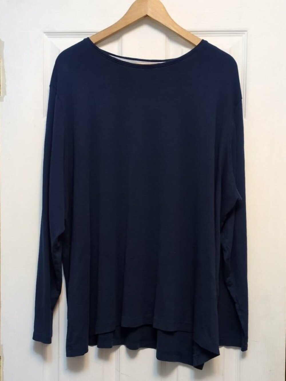 Croft & Barrow The Classic Tee Long Sleeve Size 3X Cotton Base Layer Navy Blue